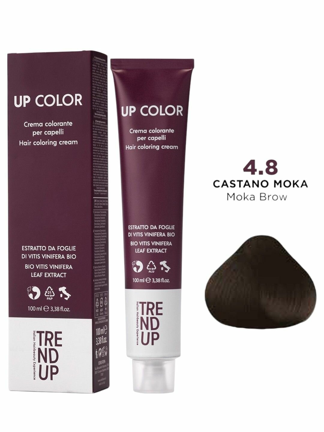 Краска для волос  4 8 Шатен мокко  Профессиональная  TREND UP UP COLOR  100 мл