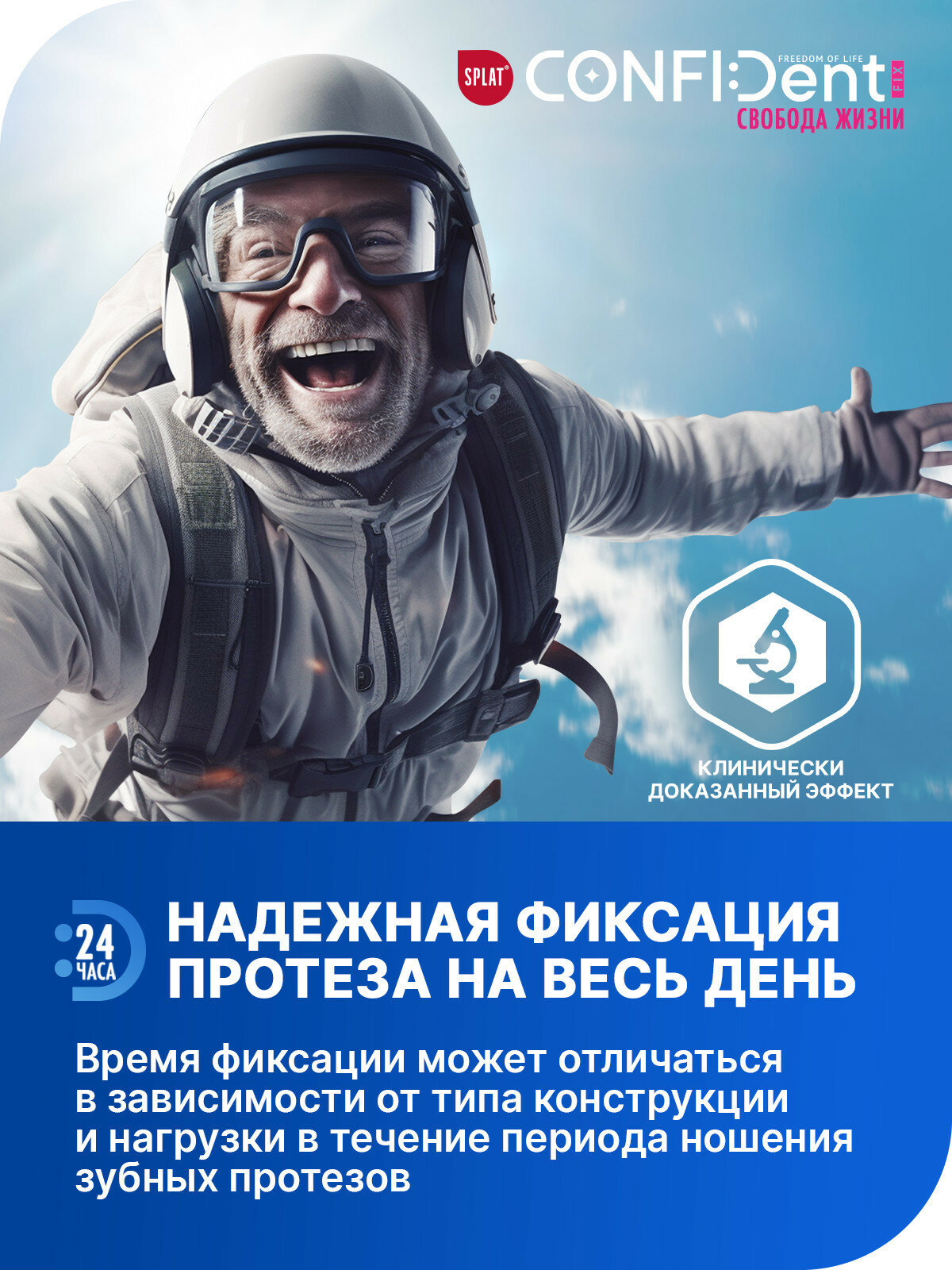 Средства Для Фиксации Зубных Протезов Крем для фиксации зубных протезов SPLAT CONFIDENT, мята цитрус, 40 г