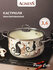 Кастрюля эмалированная Agness "Парижские Коты", 3,6 литра, для вс...