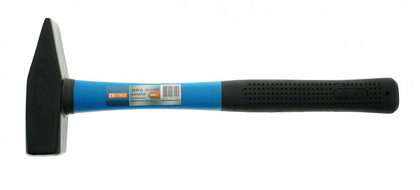 Молоток слесарный 800гр Союз защита от раскола фибергласс кованый боек