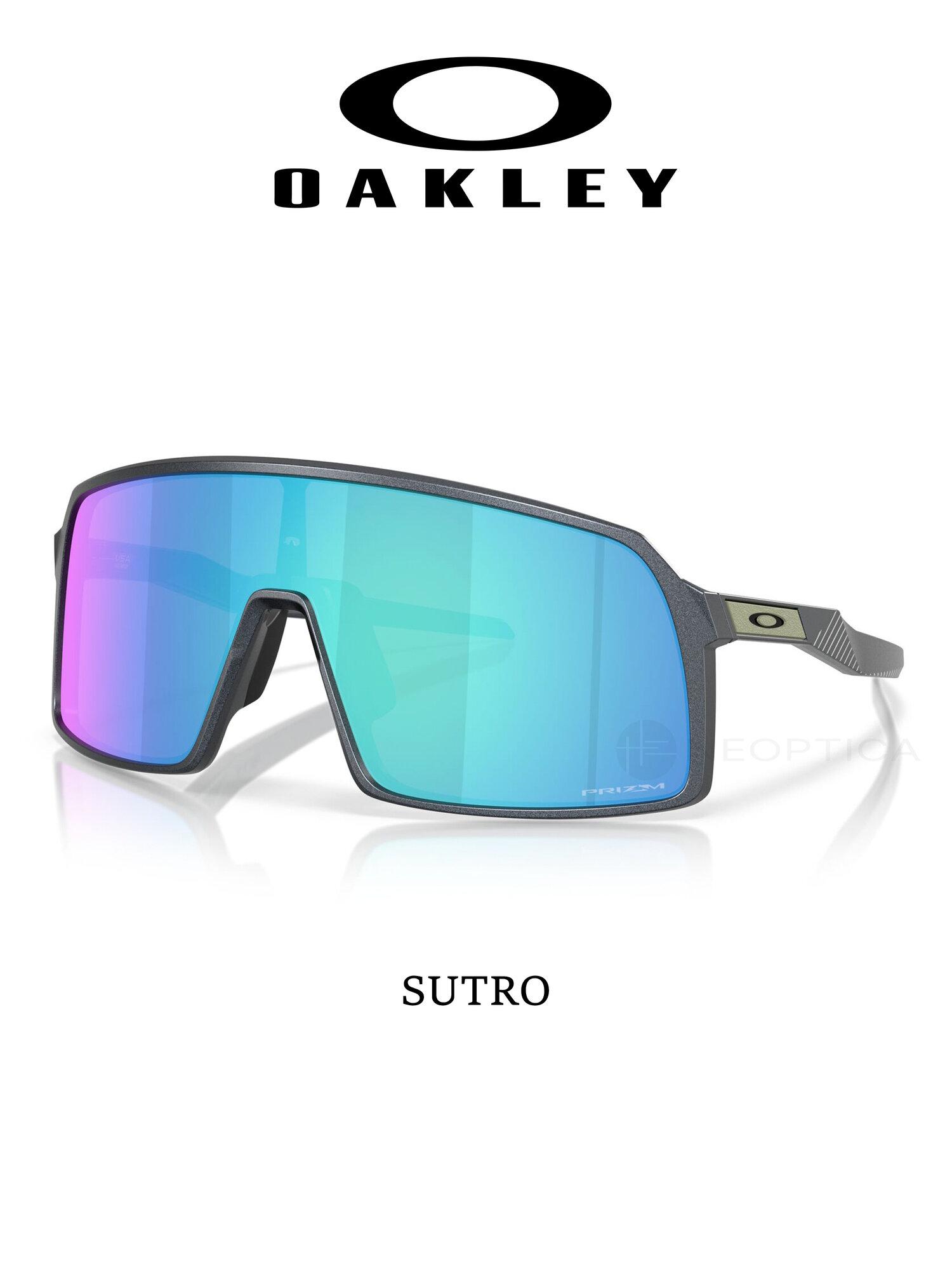 Солнцезащитные очки Oakley, черный/синий