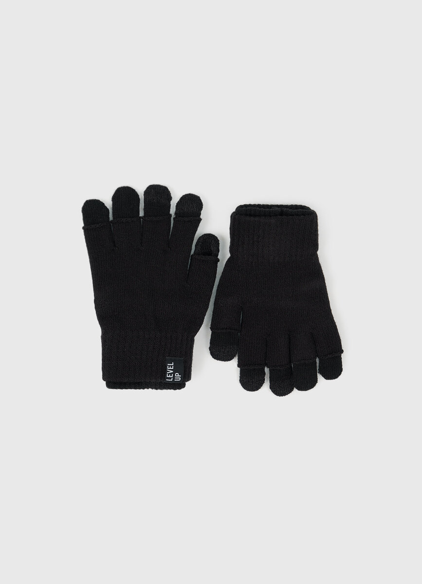 Перчатки O'STIN для мальчиков размер 12-15 черный