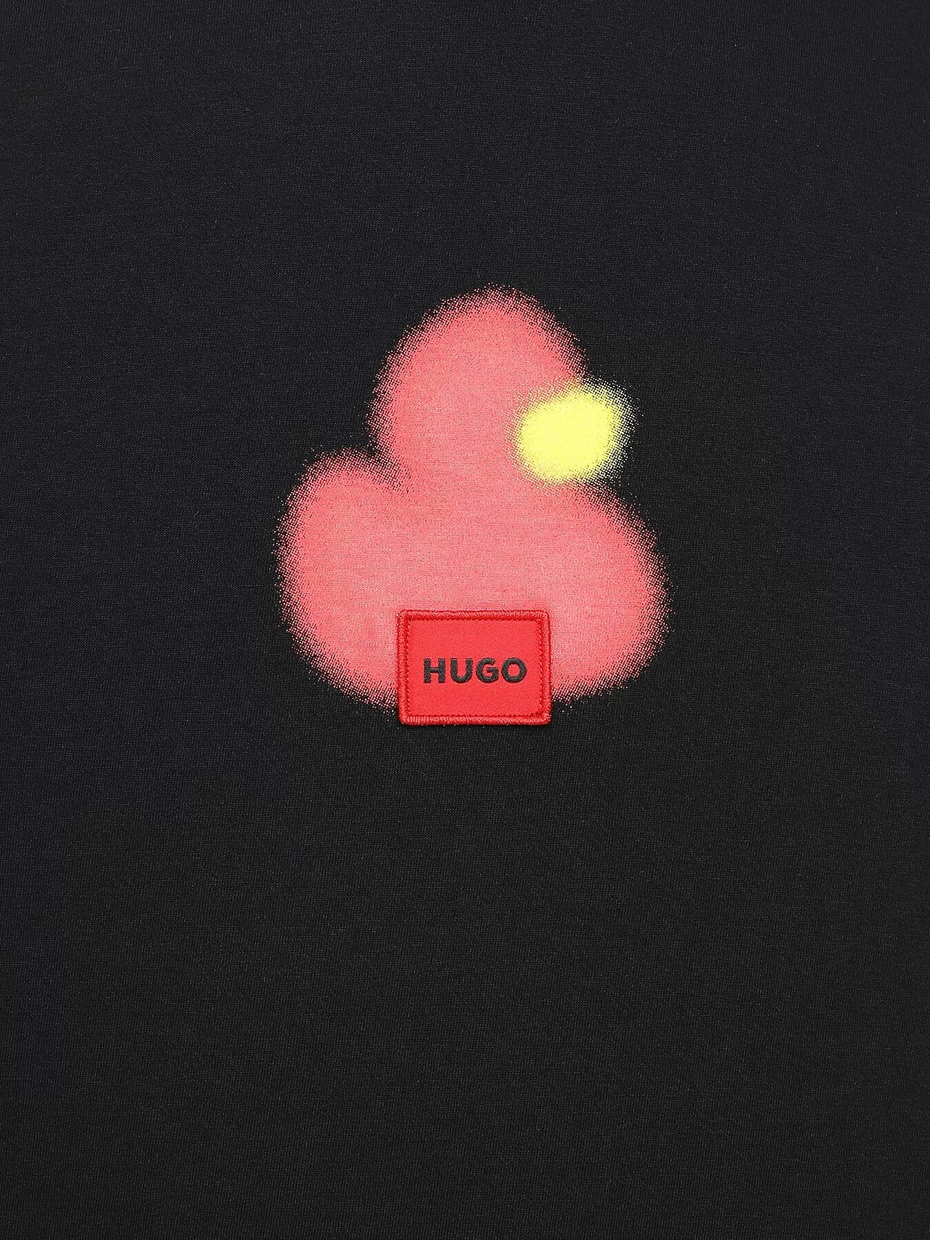 Футболка HUGO, размер M, черный — фото 1