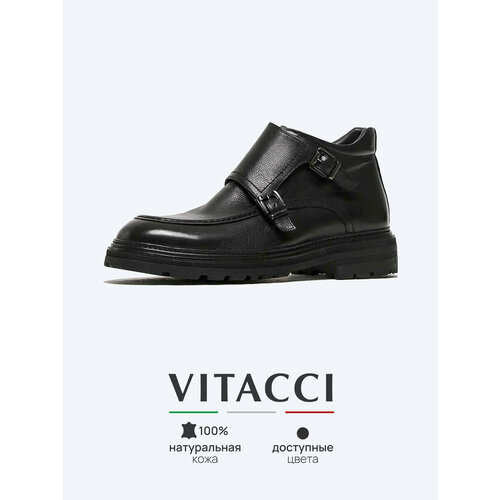 фото Ботинки монки vitacci, размер 45, черный