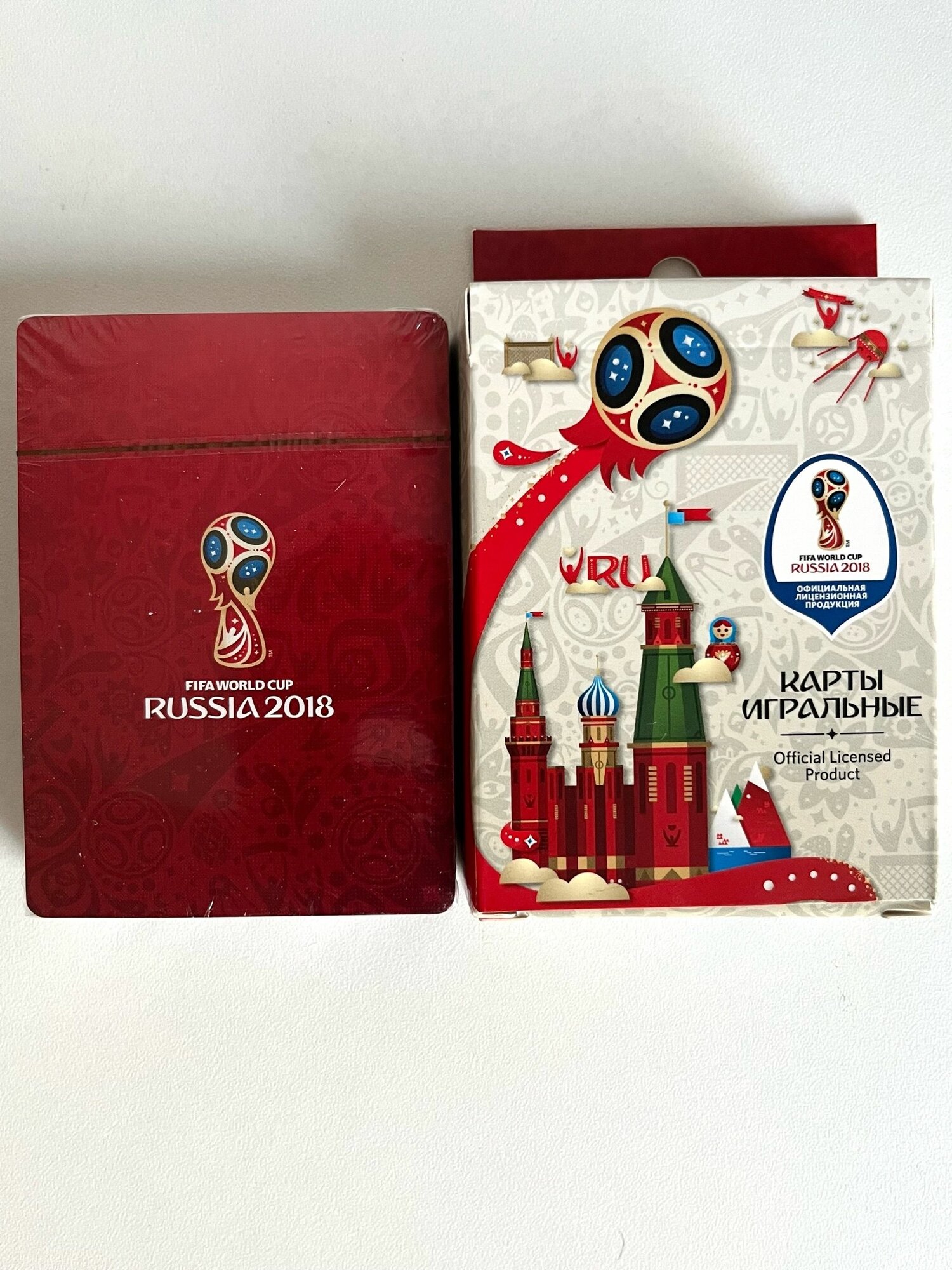 Игральные карты "FIFA World Cup Russia 2018" Футбол. Чемпионат мира 2018. Россия. 54 шт.