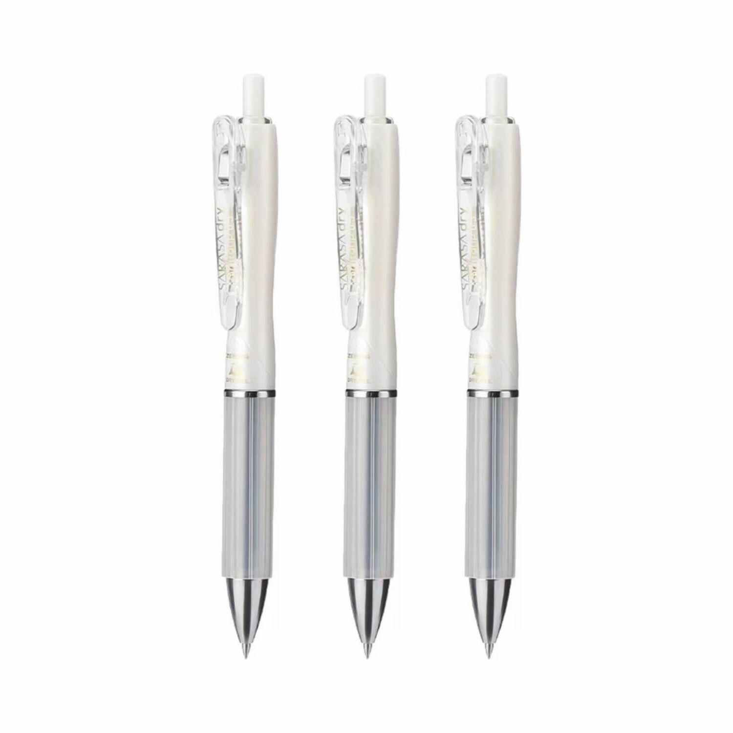 Ручка гелевая Zebra SARASA Dry Airfitgrip JJZ49, черный чернила, 0,5мм 3 шт