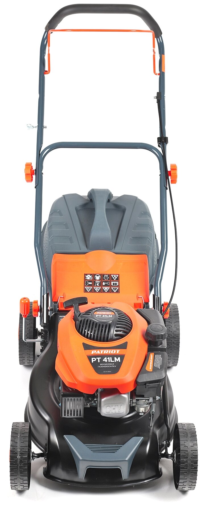 Изображение Бензиновая газонокосилка PATRIOT PT 41 LM (512109002) (с жестким травосборником), 41 см