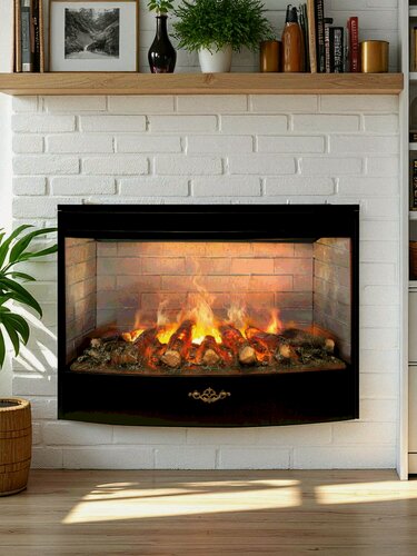 Изображение товара Электроочаг RealFlame FireStar 33 3D, имитация живого пламени 3D, обогрев, увлажнение, звуковой эффект, пульт ду