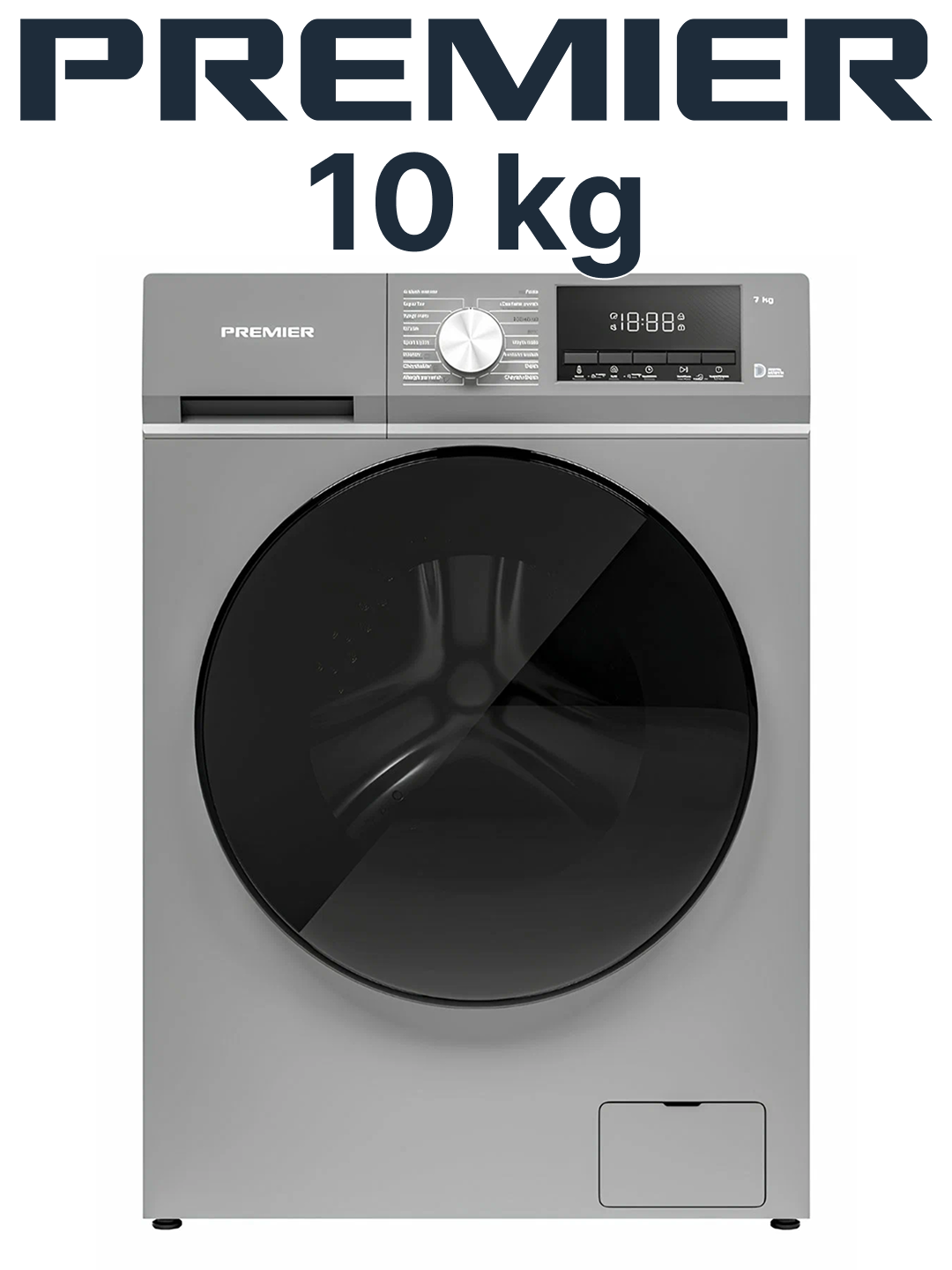 Стиральная машина бытовая PREMIER PRM10F1402WIN/DG 10 Кг 1400 оборот, 16 программ, 3 года на технику и 10 лет на мотор