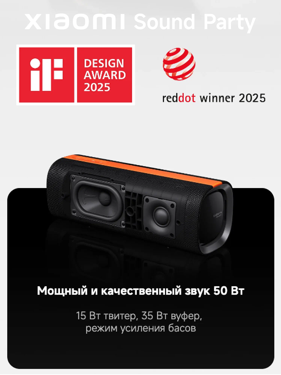 Картинки Портативная колонка Xiaomi Sound Party QBH4321GL, черный, Global версия