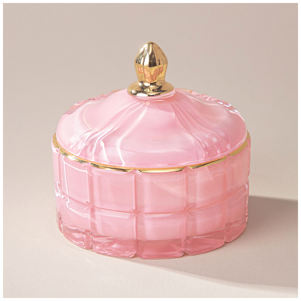 Шкатулка 196-100 lovely pink 10,5х10,5х10 см, Резервуар для хранения ювелирных изделий