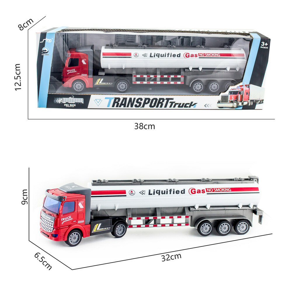 Kids and trailer development truck model for engineering vehicle toy container play decker children double