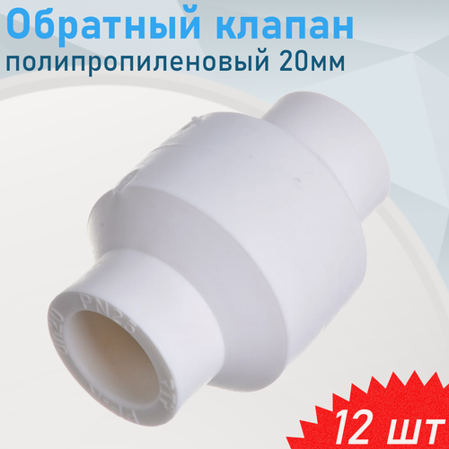 Изображение товара Обратный клапан полипропиленовый 20мм, 12 шт