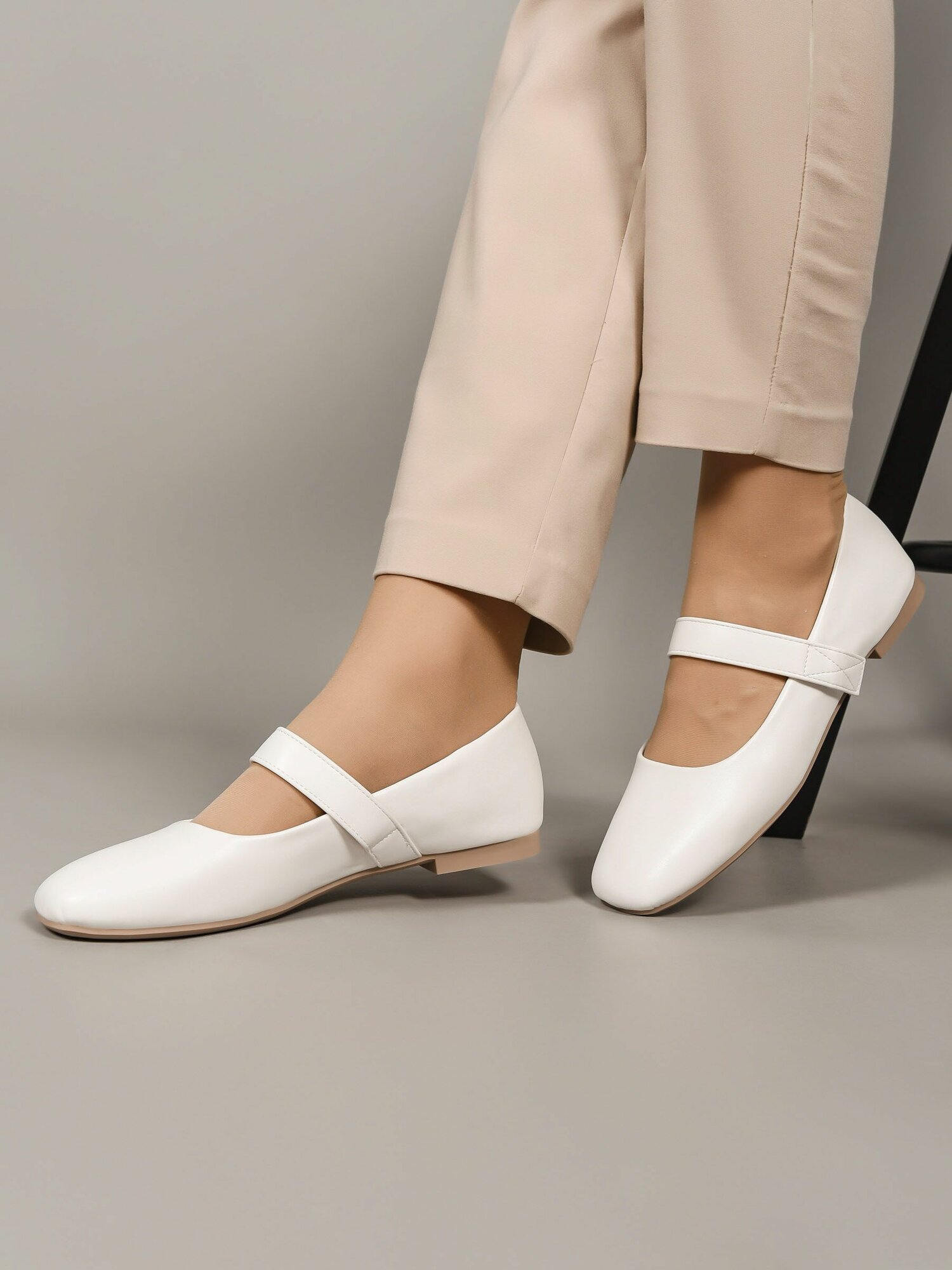 Балетки PIER TODDI, размер 39, белый