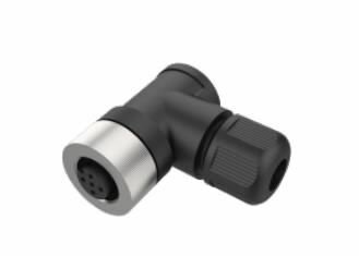 QE12-N5G 5 pin разъем M12 (m12) мама угловой аналог Lanbao 1 шт. — фото 1