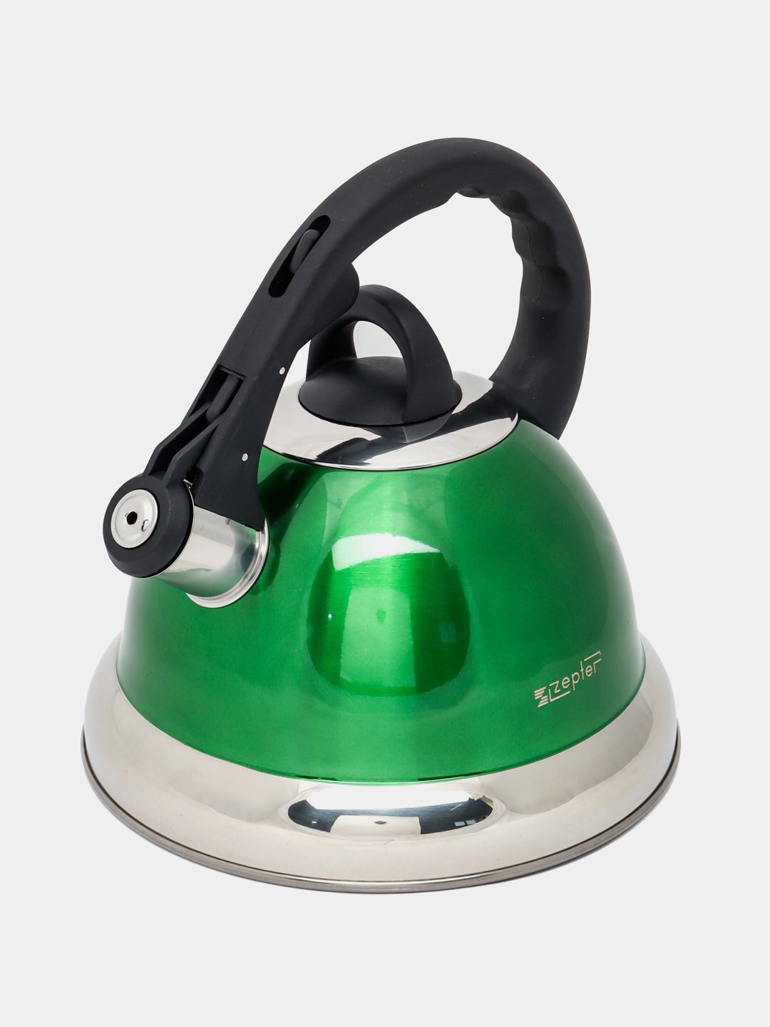 Чайник со свистком Zepter для всех типов плит, металлический, 3,2 литра, серый