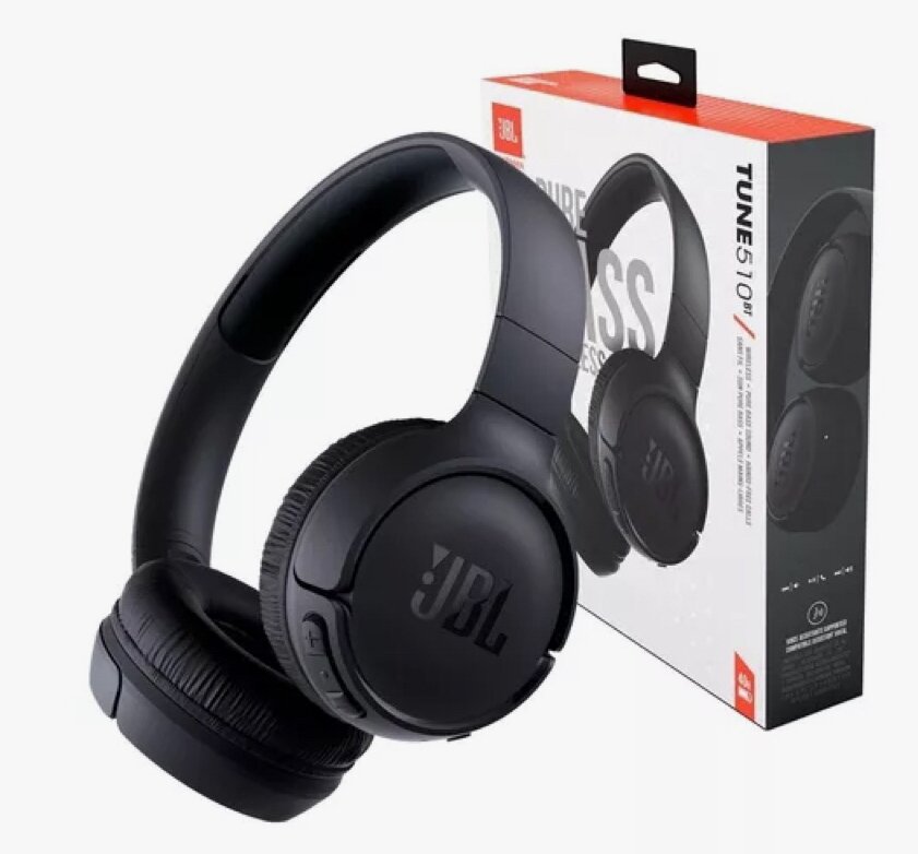 Наушники беспроводные JB Tune 510Bt Bluetooth 5.1 полноразмерные, черный цвет