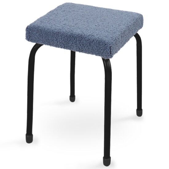 Табурет Nika Haushalt HT6 Б с квадратным сиденьем  серо синий  НТ6 Б С 