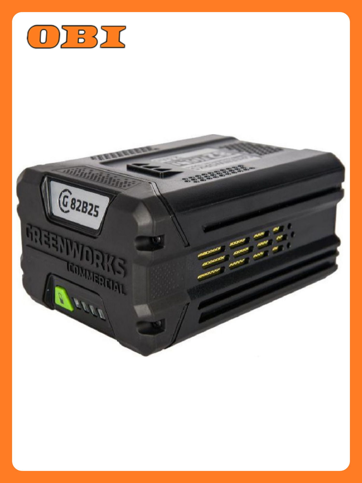 Аккумулятор Greenworks G82B2 Li-Ion 82В 2500мАч слайдер 4 индикатора заряда