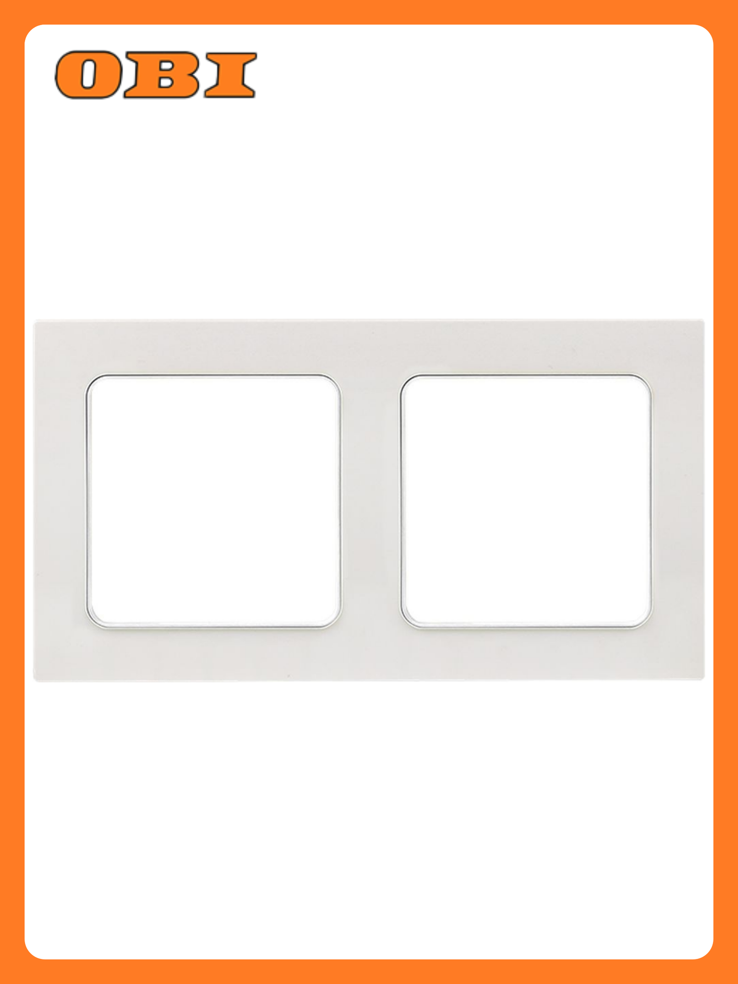 Рамка EKF PROxima Стокгольм 2-местная белая поликарбонат IP20