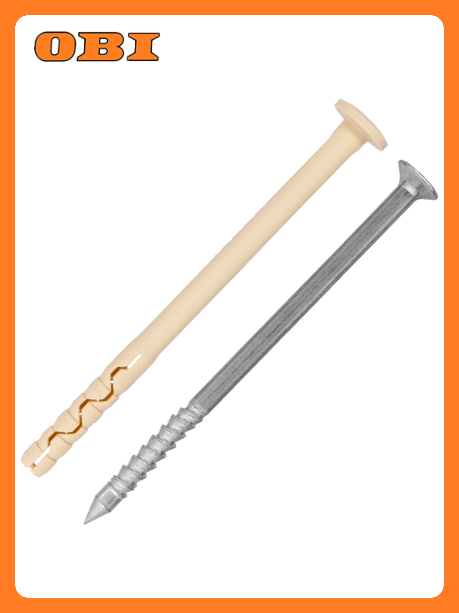 Дюбель-гвоздь нейлоновый PDG F с грибовидным бортиком 8x100 мм 18 шт