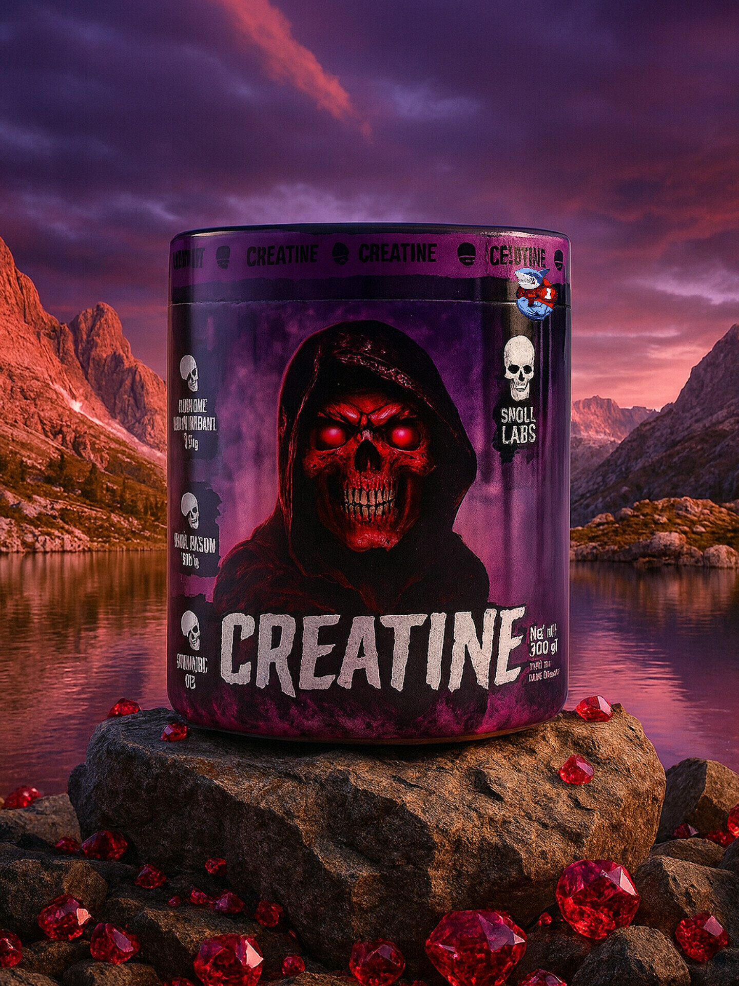 Creatine от Skull Labs 60 порций каждая порция 5 грамм креатина моногидрата.