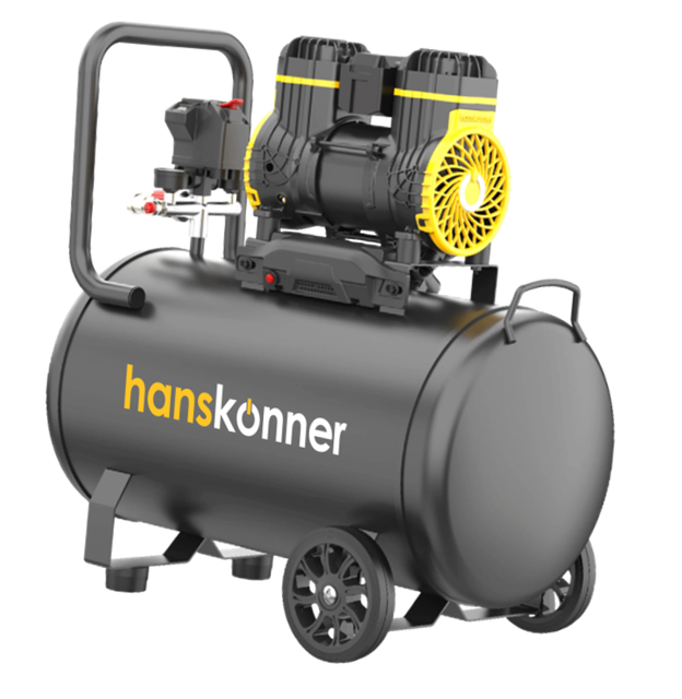 Компрессор воздушный безмасляный Hanskonner HAC501 1450Вт 240л/мин ресивер 50л 8 бар