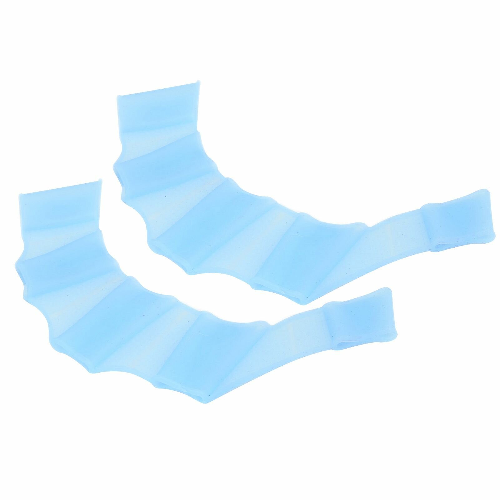 Наручники для плавания, ласты, силиконовые перчатки с перепонками на пальцы, для плавания в бассейне, на пляже, для водных видов спорта, синие, размер L