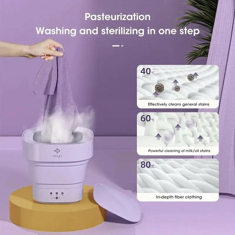 Стиральные Машины Xiaomi Мини стиральная машинка Xiaomi MOYU Desktop Mini washing machine 5L MINI01-M, Белый