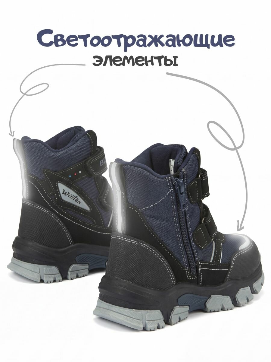 Дутики Biker, размер 32, синий — фото 1