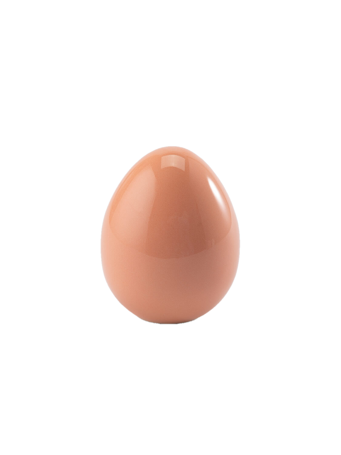 Пасхальное яйцо Hill & Mill "Egg Small", керамика, персиковое, 7см — фото 1