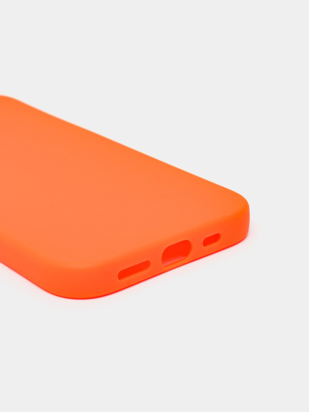 Мягкий чехол, для iPhone 16 Plus, силикон, матовый, Оранжевый — фото 1
