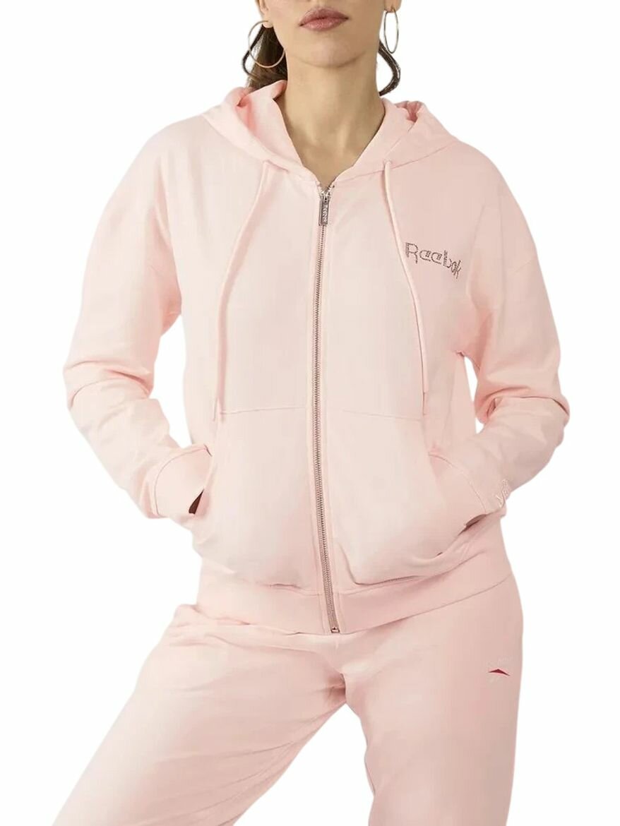 Толстовка спортивная Studded Logo Full Zip Hoodie W