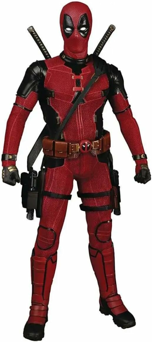 Mezco One:12 Collective Deadpool Deluxe: Deadpool & Wolverine, 1/12, ткань, магн. глаза, Dogpool