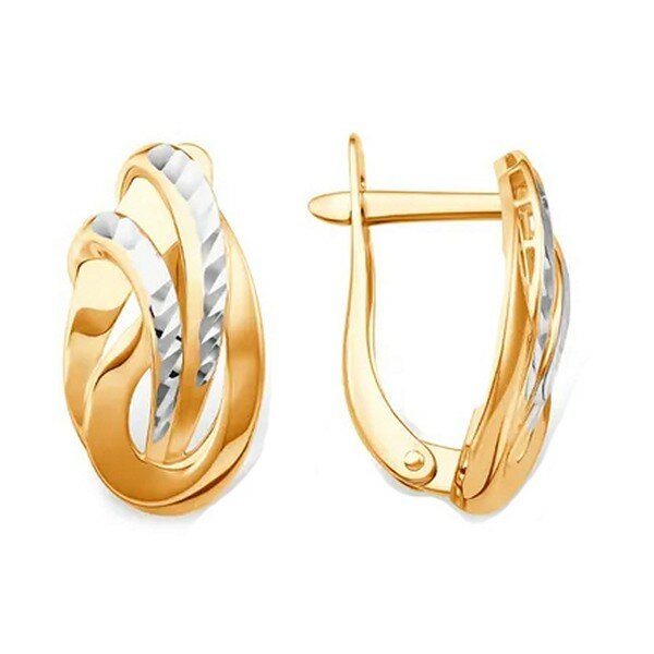 Серьги JEWELIN, красное золото, 585 проба
