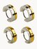 Серьги кольца набор из 2х пар с золотом EA-0047