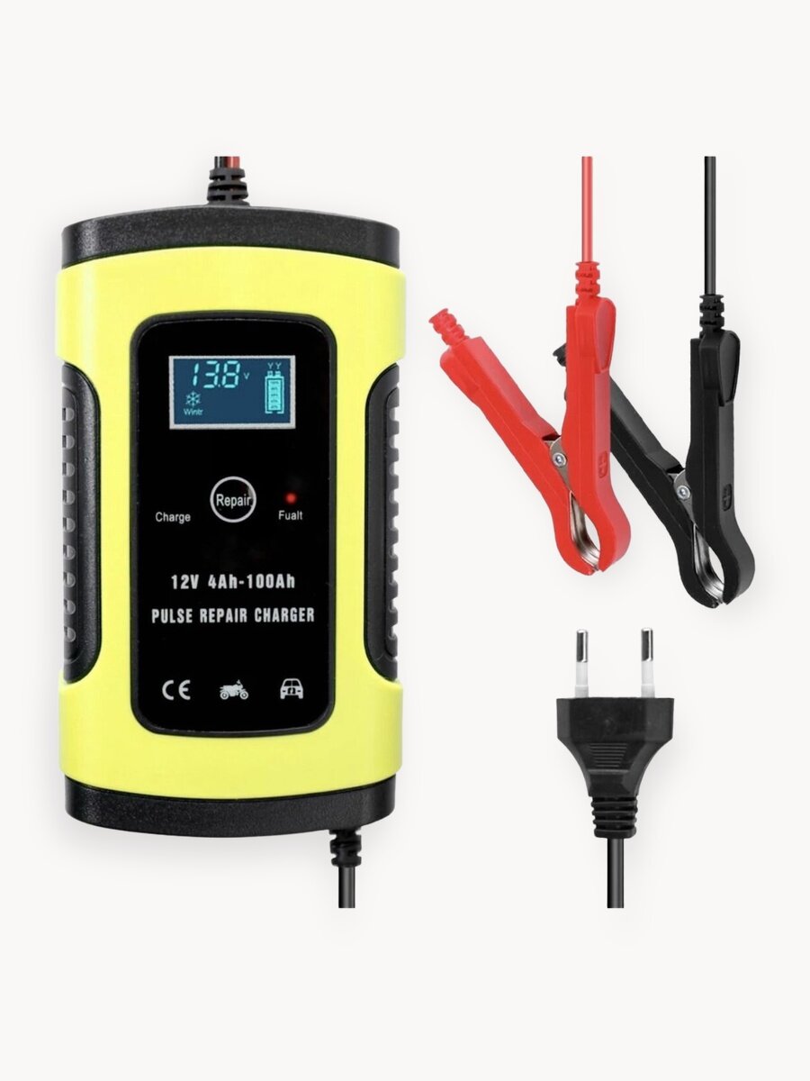 Зарядное устройство для автомобильного аккумулятора FOXSUR 12V-5A