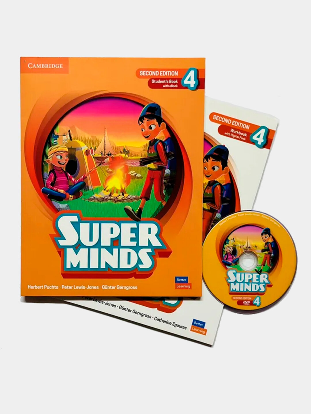 Учебник "Super Minds" 4 Second Edition, с рабочей тетрадью и CD — фото 1
