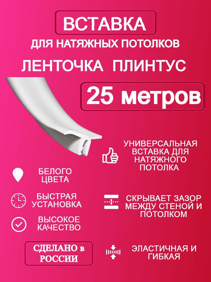 Вставка-плинтус 25 метров