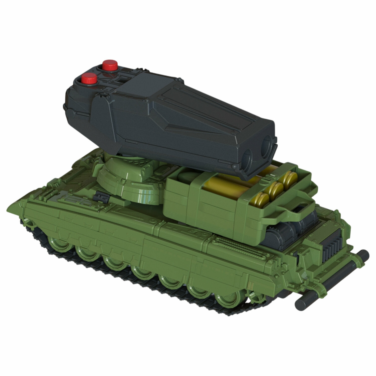 Военная машина игрушечная БМП "НП-01" с ракетной установкой, пластик, 21,5x11x12см, нордпласт, 1505