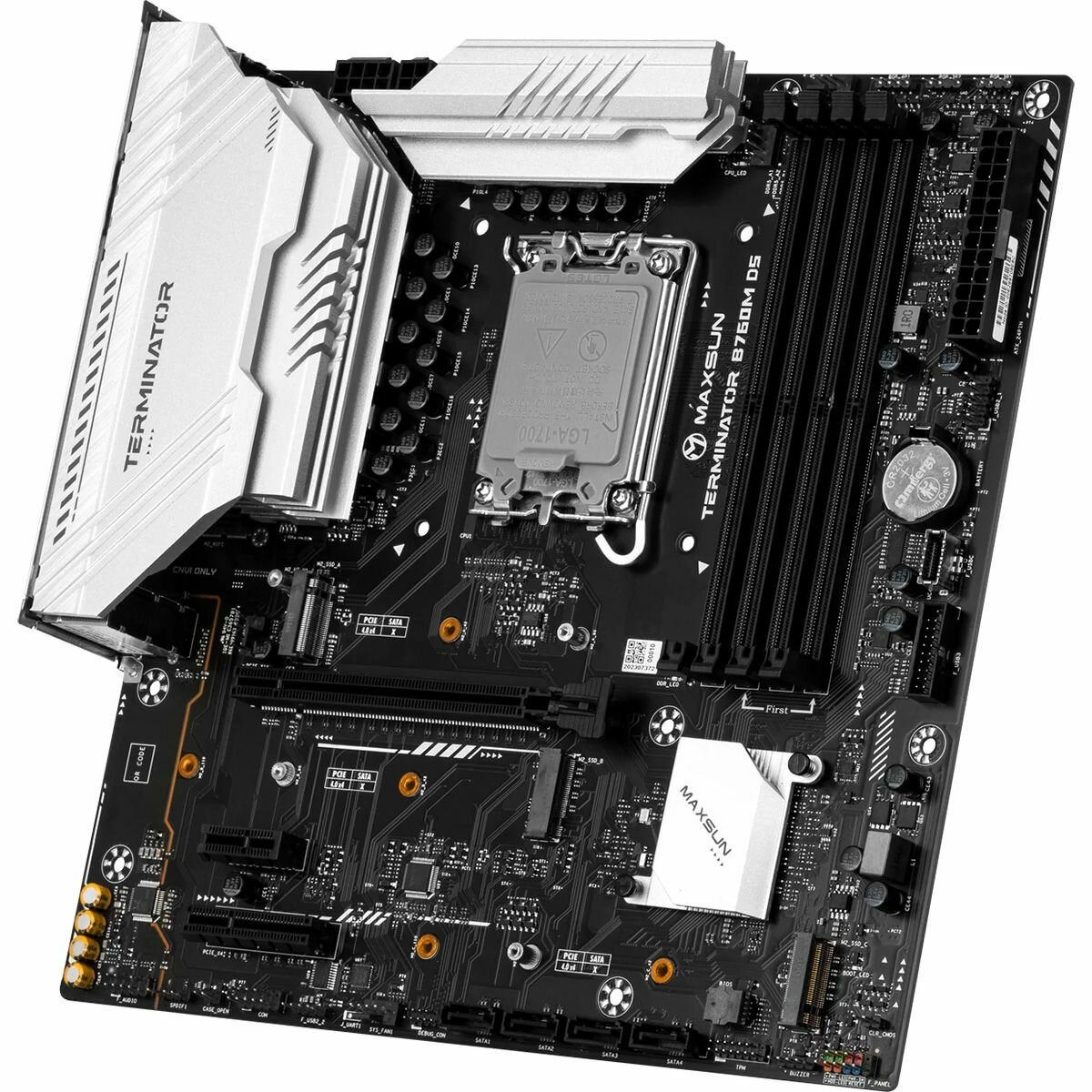Maxsun MS-Terminator B760M D5 WiFi, LGA1700, B760, 4*DDR5, mATX, HDMI+DP — фото 1