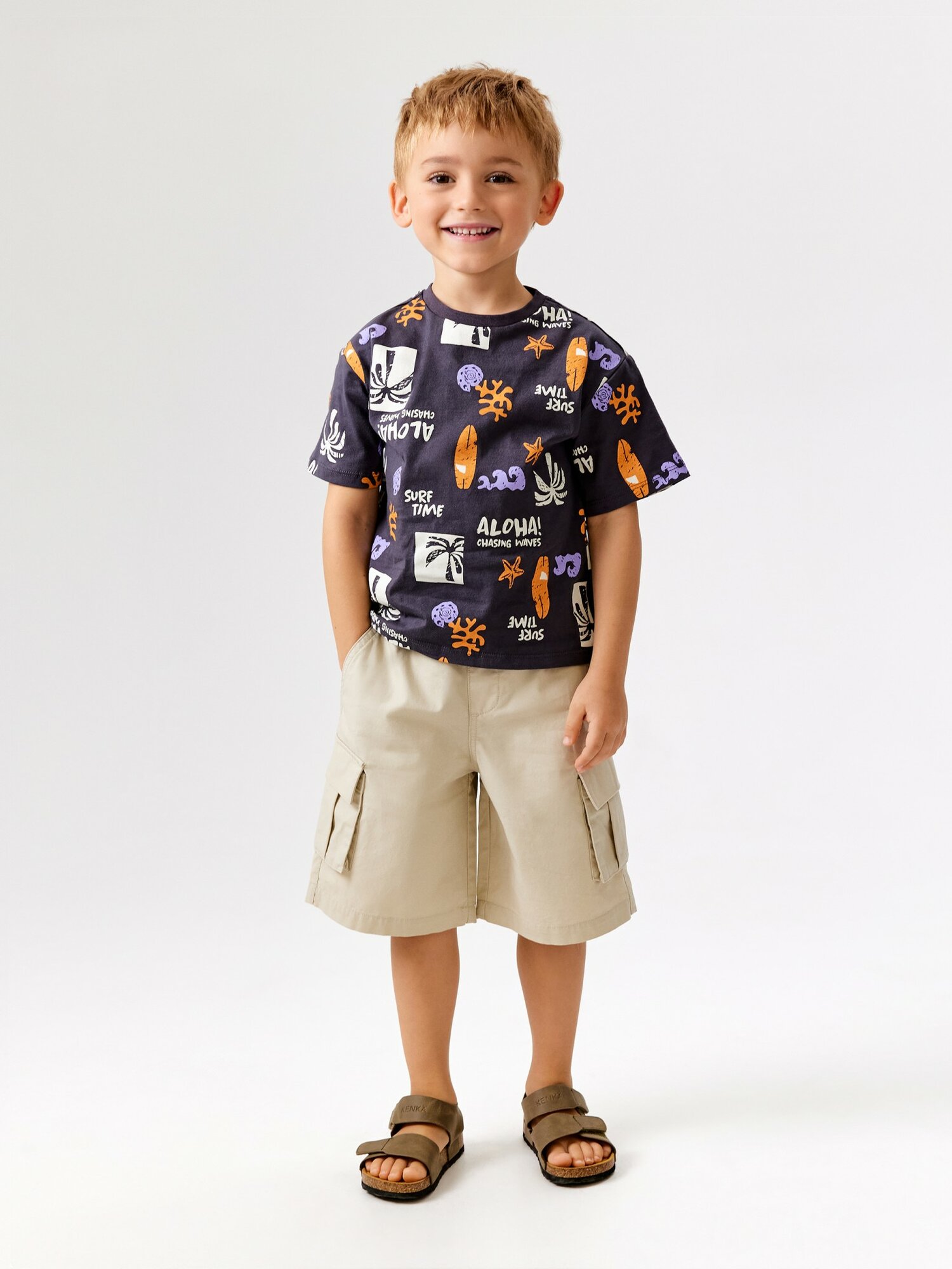 Шорты Acoola размер 122 бежевый