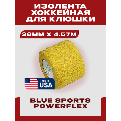Лента для хоккейной клюшки Blue Sports Powerflex, ширина 38 мм x 4,57 м, желтый