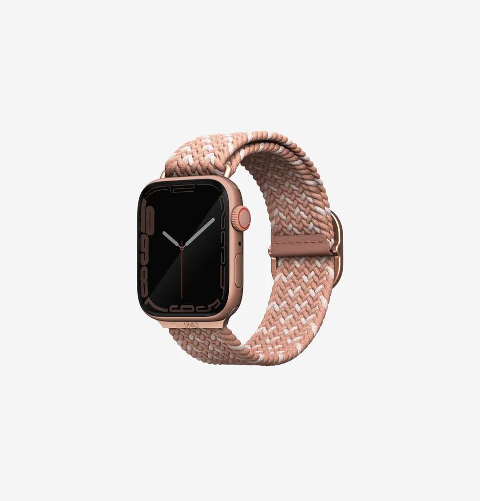 Ремешок Uniq Aspen Strap Braided для Apple DE Watch 42/41/40 мм, цвет Розовый (40MM-ASPDECPNK)