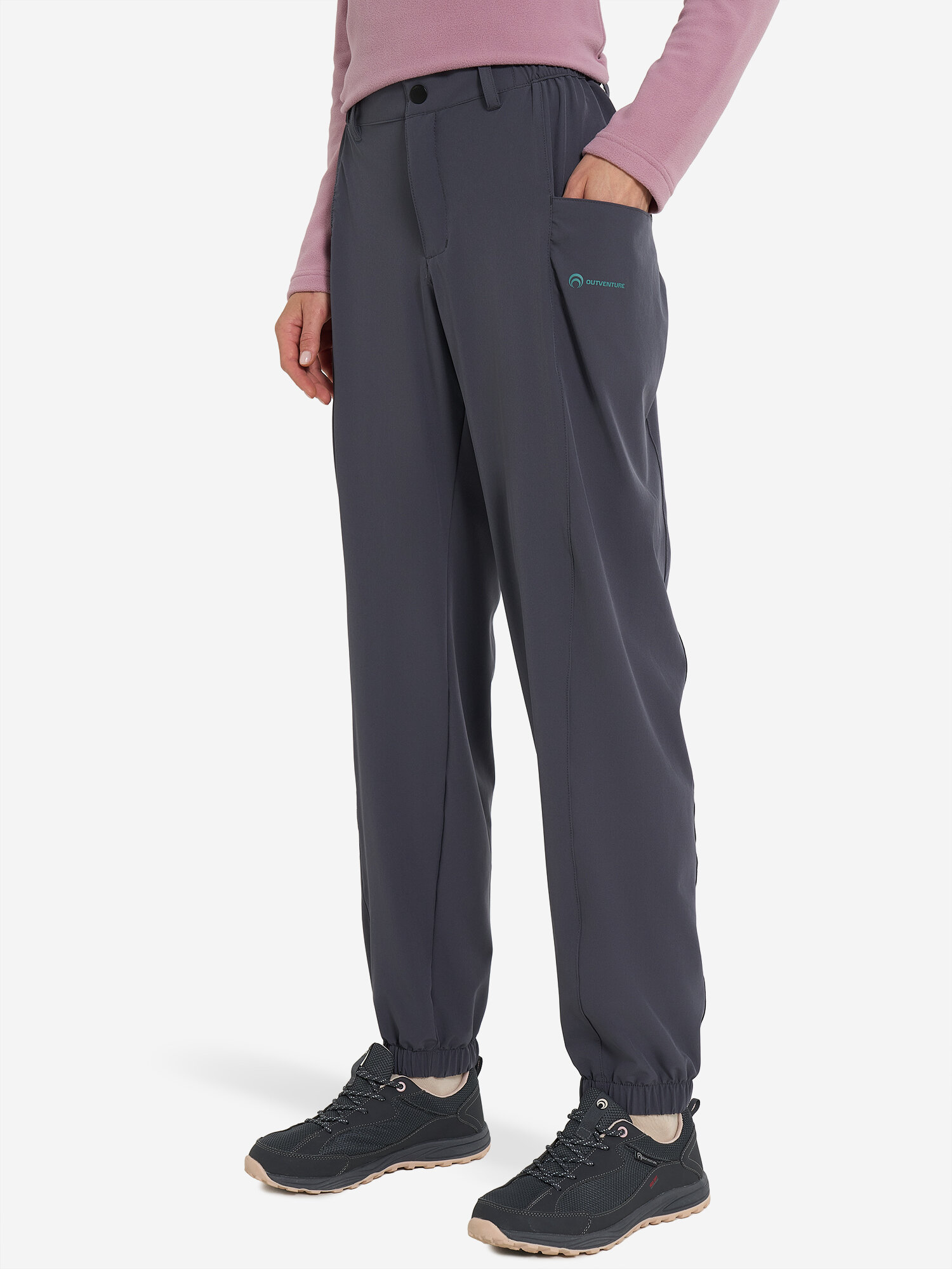 Брюки OUTVENTURE Women's Hiking Pants, размер 50, графитовый