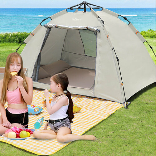 Автоматическая палатка от солнца с дверцами автоматическая летняя быстросборная для отдыха на природе и пикника