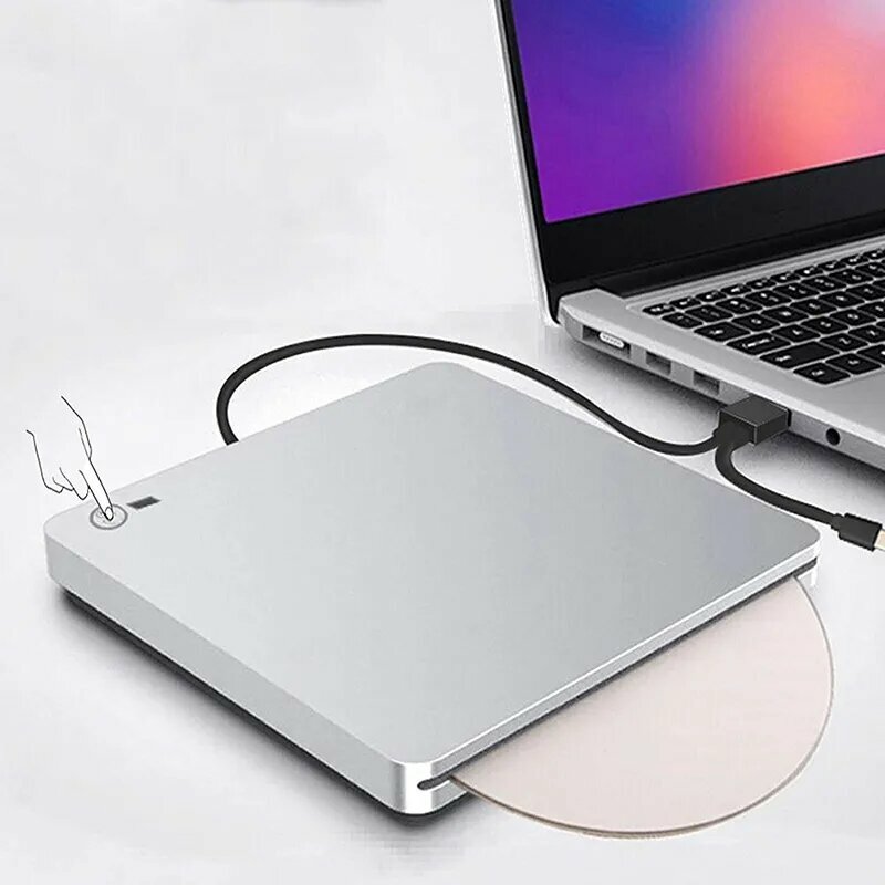 Внешний 3D Blu-Ray DVD-привод USB 3.0 и Type-C Blu-Ray CD-DVD-привод Проигрыватель Ultra Slim со слотом для записи CD-DVD