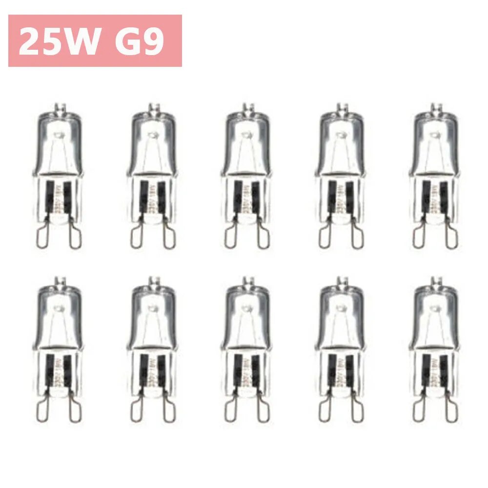 Галогенные лампы G9 25/40/60 Вт теплый белый 2-контактное основание