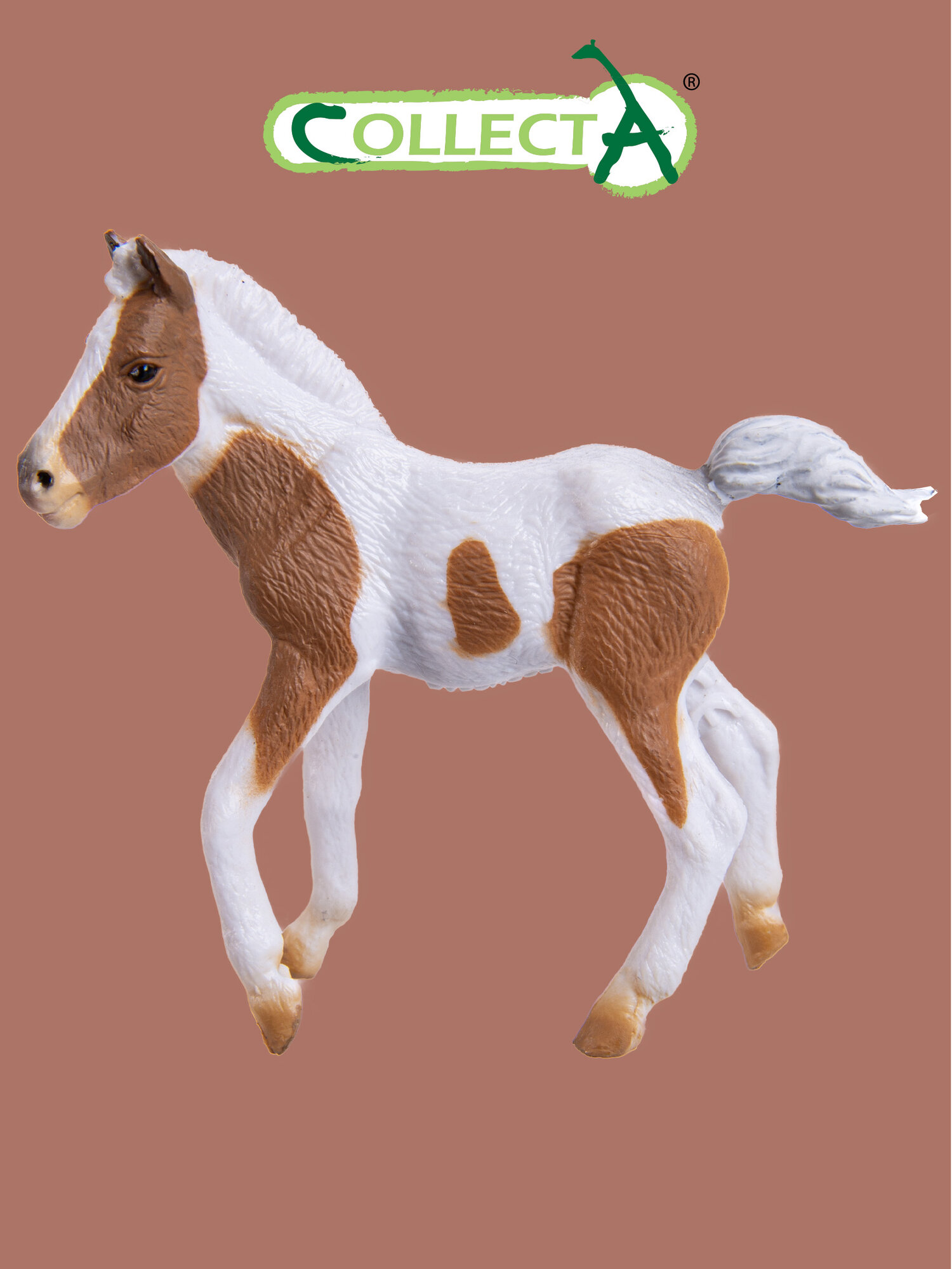 Фигурка животного Collecta Лошадь Жеребёнок Дартмурский пятнистый, 88735b