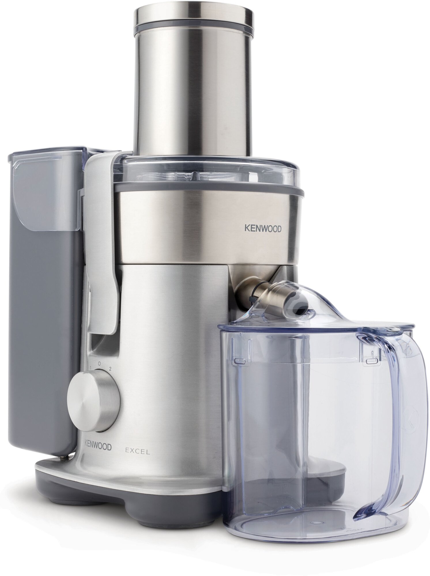Соковыжималка Kenwood JE850, центробежная, нержавеющая сталь, серебристая — фото 1